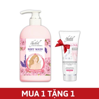 Mua Sữa tắm Thebol thảo dược Hoa Hồng, Oải Hương 338g Tặng Sữa dưỡng trắng da toàn thân Collagen 50g Thebol