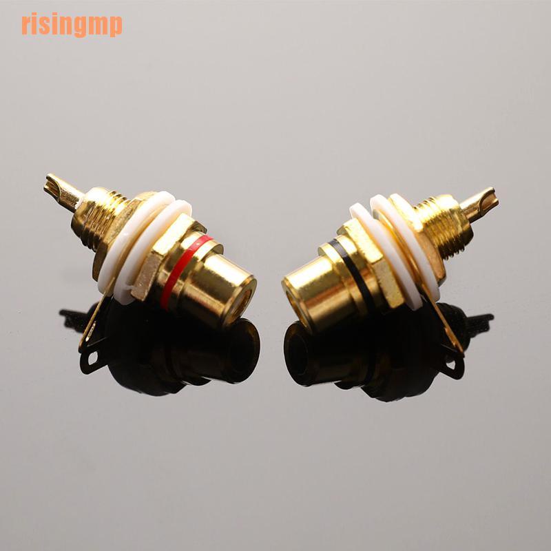 1 Cặp Âm Thanh Phono Mạ Vàng