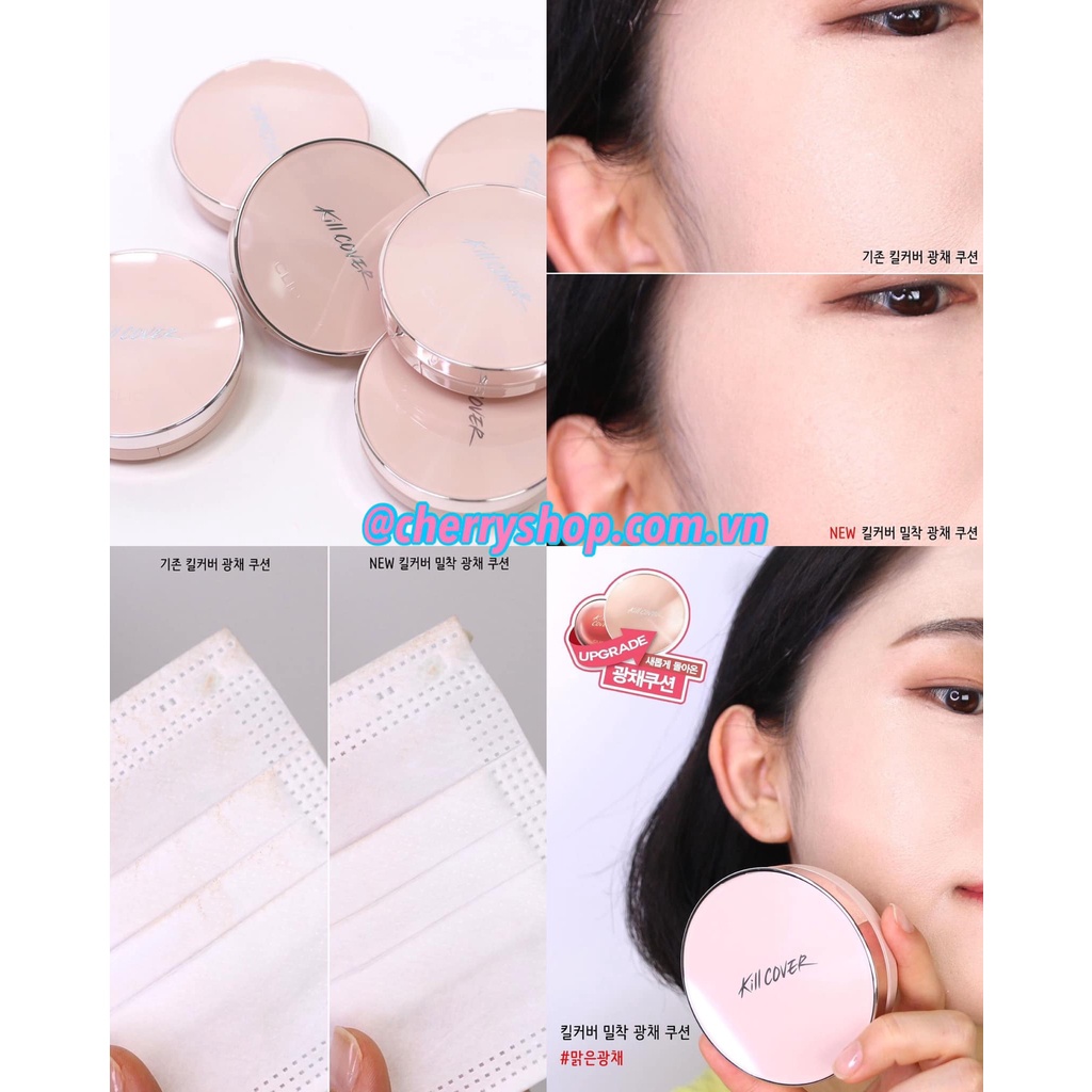 Phấn Nước Clio Kill Cover Glow Fitting Cushion SPF50+ PA+++ (kèm 1 lõi ) NEW