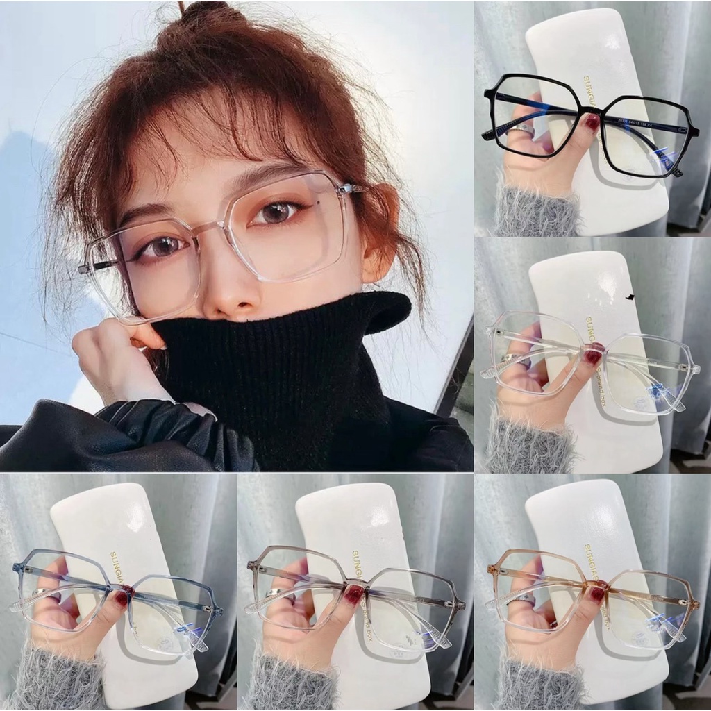 Mắt Kính Gọng Cận Form Lục Giác 654 Thời Trang Phong Cách Ulzzang