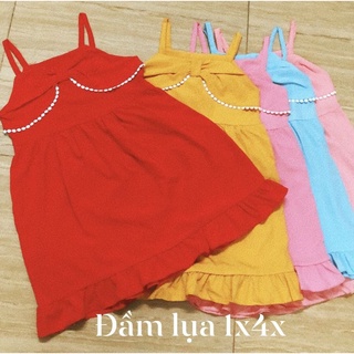 đầm lụa bé gái tự chọn mẫu