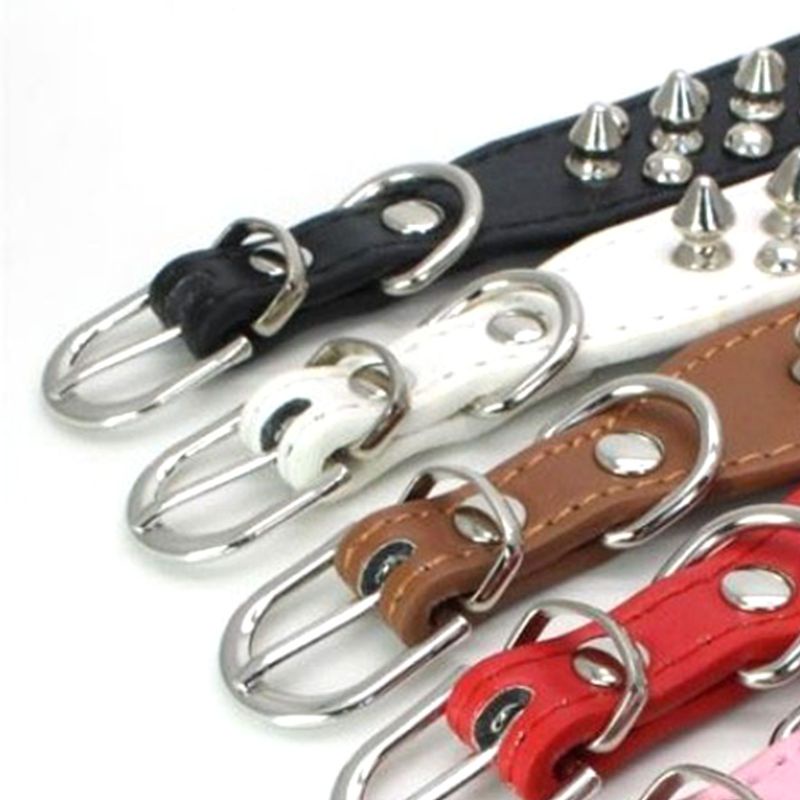 Xiangbao Vòng Cổ Đinh Tán Màu Đen Phong Cách Punk Cho Chó Lớn