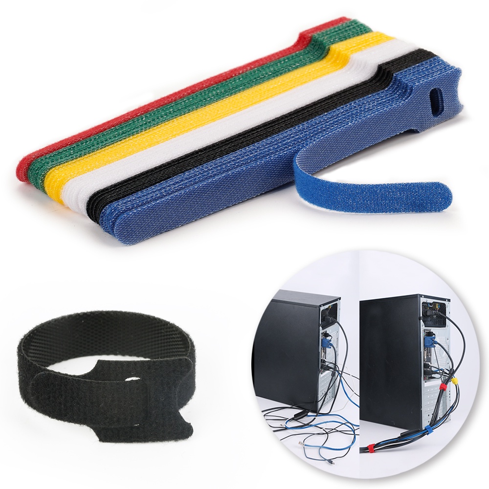 Dây Buộc Cáp Hình Chữ T Bằng Nhựa Nylon Nhiều Màu Có Thể Tháo Rời Và Tái Sử Dụng