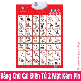 Bảng Chữ Cái Điện Tử 2 Mặt Cho Bé, Bảng Chữ Cái Thông Minh Giúp Bé Phát Triển Trí Tuệ