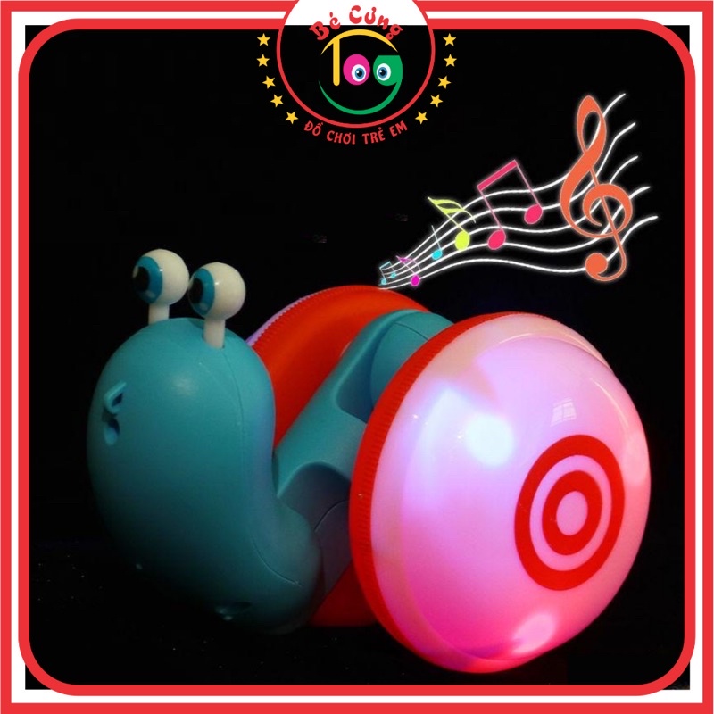 Đồ Chơi Ốc Sên Tinh Nghịch Bò Phát Sáng, Phát Nhạc Vui Nhộn Dành Cho Bé