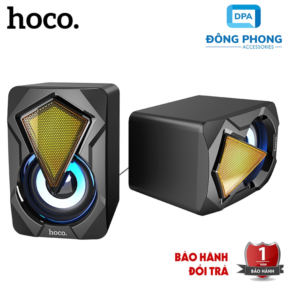 [Mã ELHACE giảm 4% đơn 300K] Loa Vi Tính Âm Thanh Trung Thực, Led Đổi Màu Hoco DS30 Chính Hãng