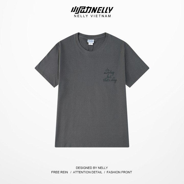 Áo thun tay lỡ NELLY cotton dáng unisex form rộng in hình heybig ufo | BigBuy360 - bigbuy360.vn