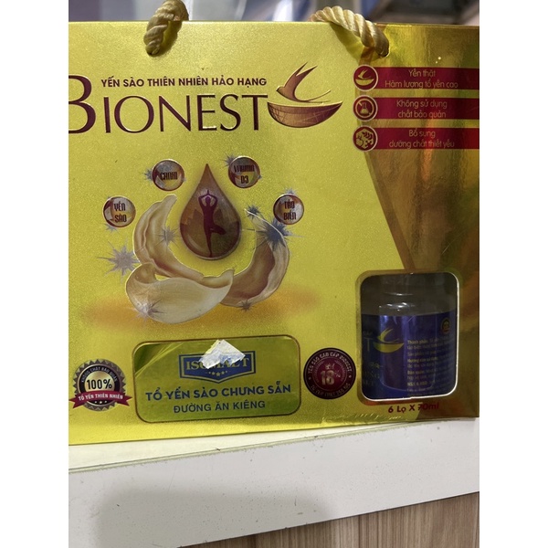 Yến sào thiên nhiên BIONEST 6lọ x70ml
