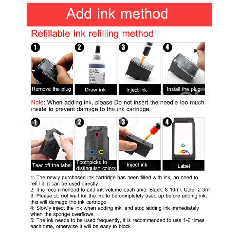 Hộp Mực In Canon 47XL 57XL PG-47 CL-57 Cho E400 E410 E460 E470 E477 E480 E3170 E3370 E4270