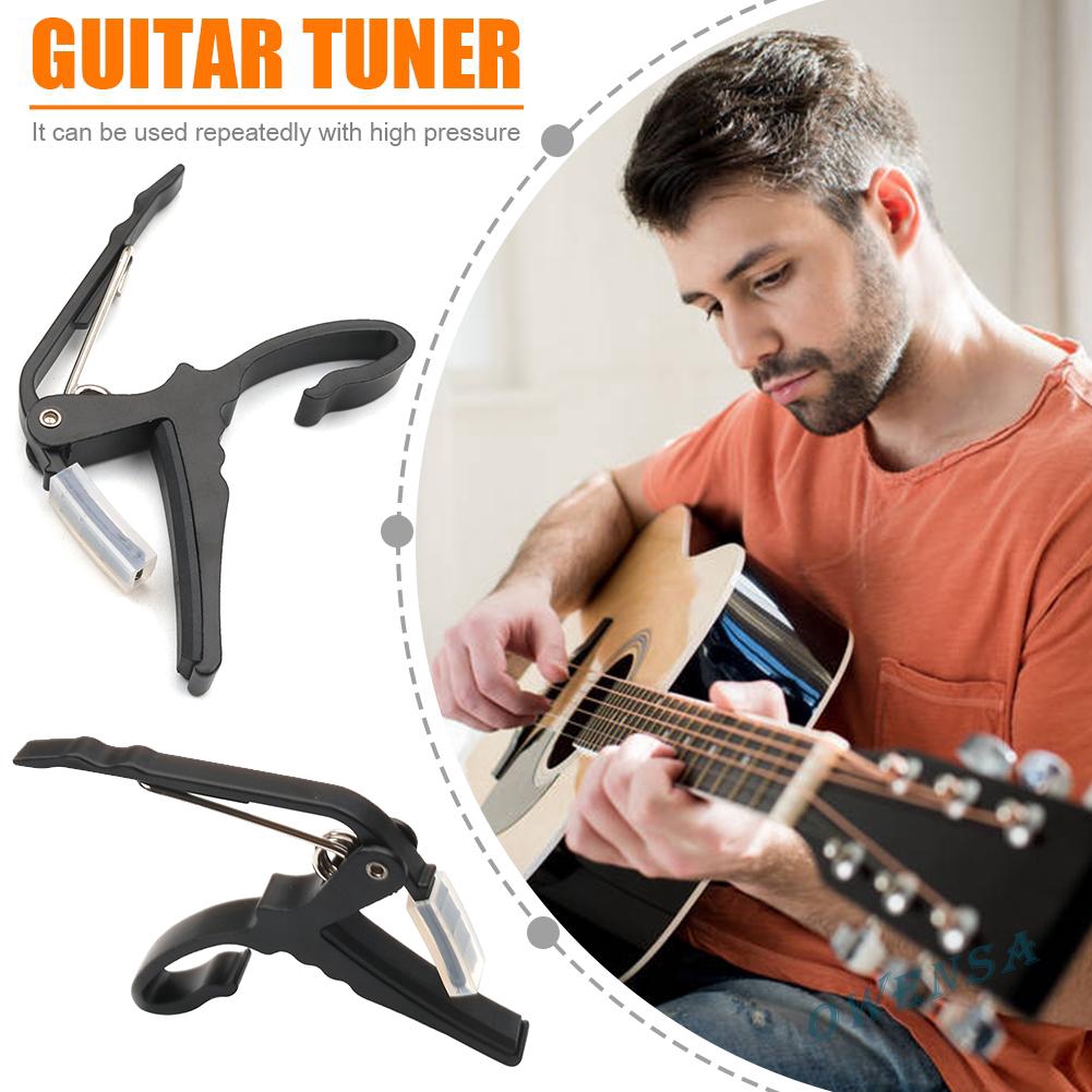 『ow#Metal Acoustic Guitar Capo Tone Adjusting Clamp for Folk Classical Guitar☆