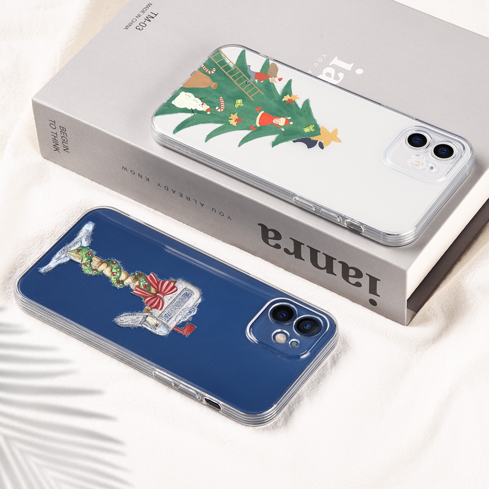 Ốp điện thoại cây thông Noel thích hợp cho IPHONE 7 8 X XS MAX XR 13 PRO MAX 12 11 12 13 MINI 7 6S 6 8 PLUS