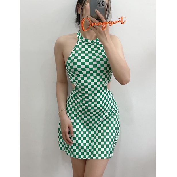 Đầm Yếm Body Hở Lưng Có Mút Ngực 3 Màu Cao Cấp YKLCR