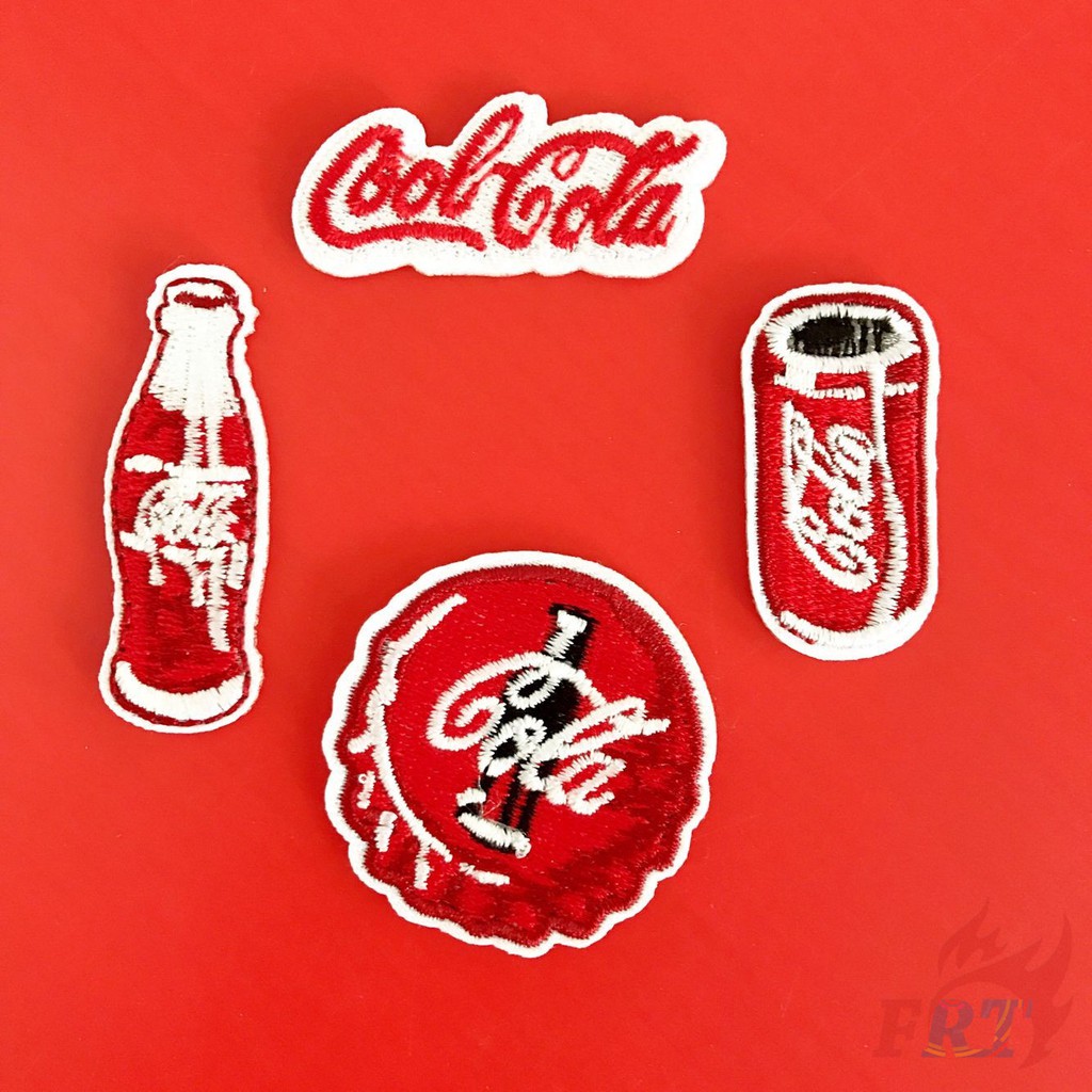 Sticker ủi thêu hình ria mép（☸ Coca Cola Patch ☸ ）