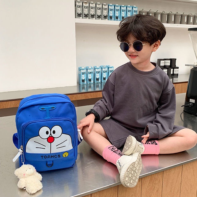 🔥Balo Đi Học Hình Mèo Máy Doraemon Đáng Yêu Cho Trẻ Em 2-5 Tuổi