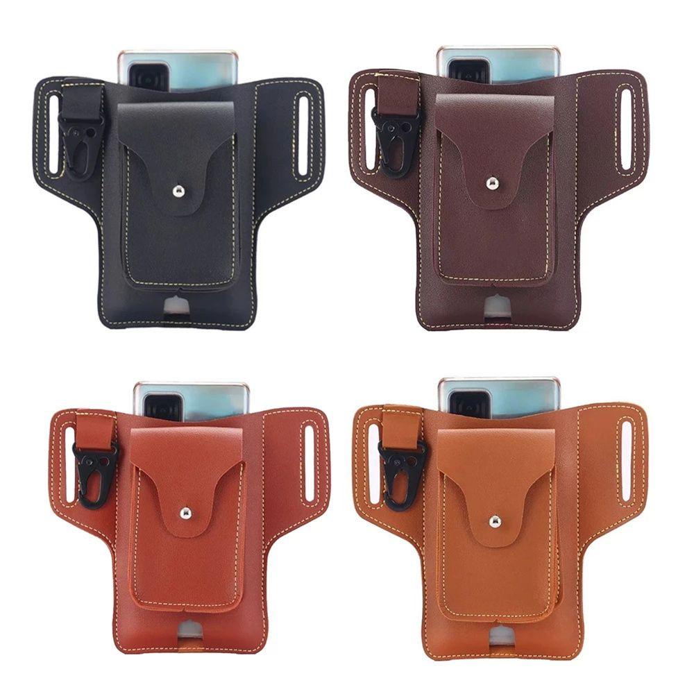 Túi Đựng Chìa Khóa / Hộ Chiếu Đeo Thắt Lưng Bằng Da PU Tiện Dụng