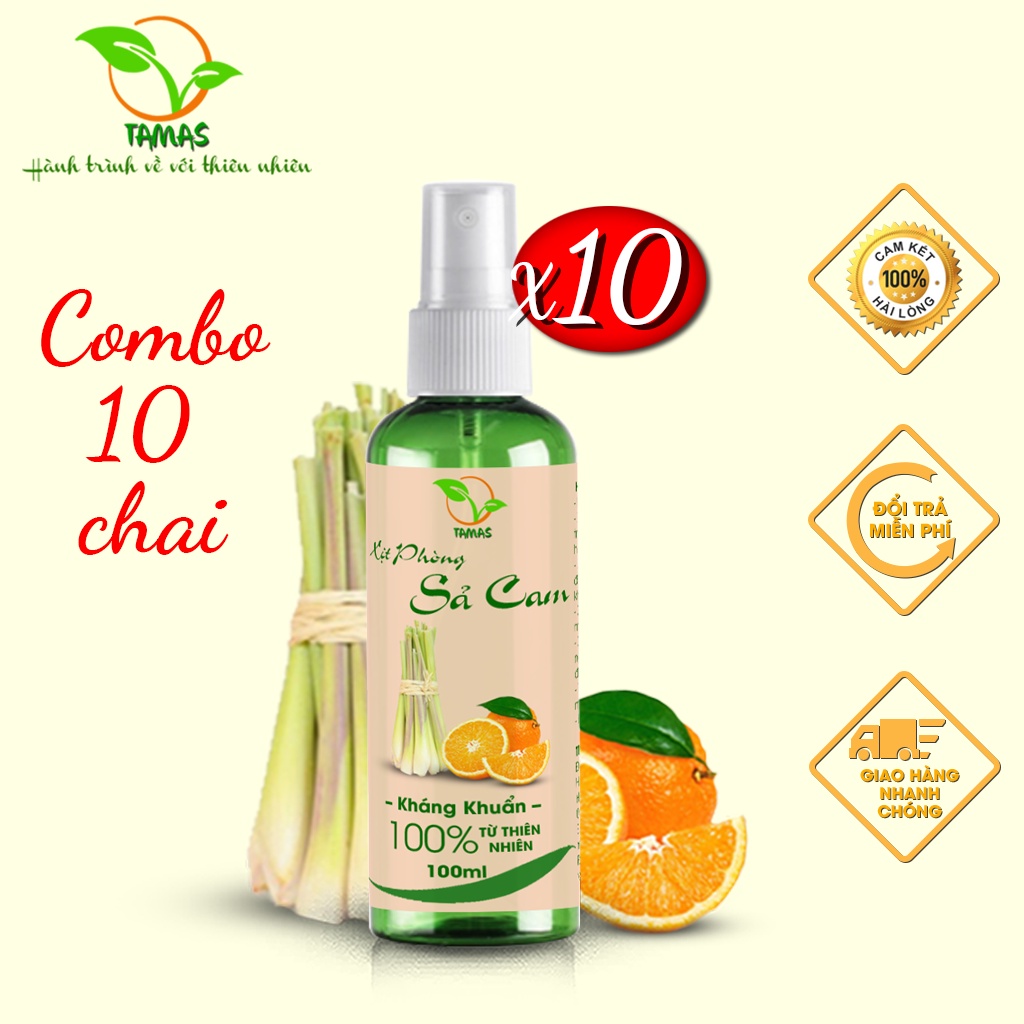 Combo 10 Chai Xịt Thơm Phòng Phòng Đuổi Muỗi 100ml