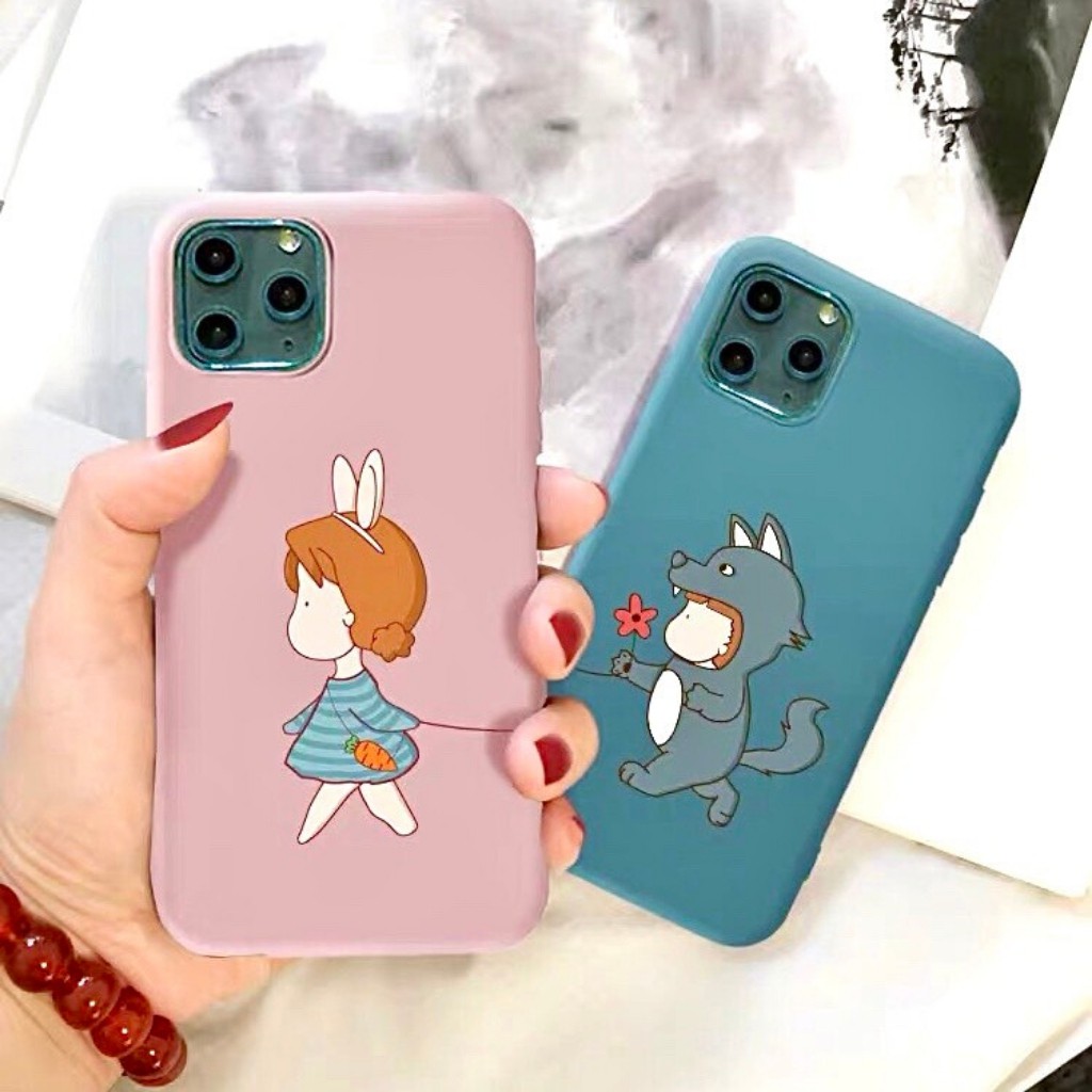 Ốp Lưng iPhone Ốp Đôi Dẻo Chống Sốc Cặp Đôi Thỏ Cáo iPhone 6 6s 6plus 6splus x xs xsmax 11 11 promax 12 pro max | BigBuy360 - bigbuy360.vn