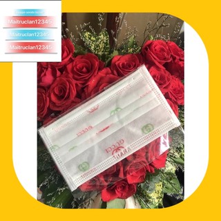 Lẻ 1 cái Khẩu trang y tế Hana nhiều màu đỏ ,vàng ,xanh ngọc ,tím