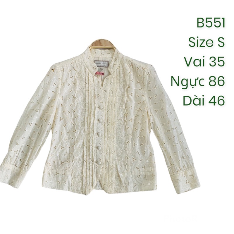 Áo khoác vest/blazer B551 form ngắn 2hand Hàn si tuyển ảnh thật