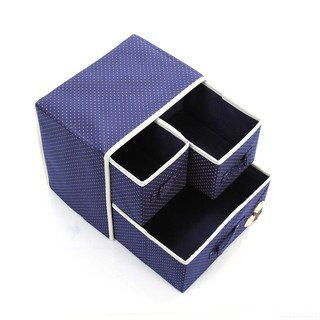 Tủ vải đựng đồ cá nhân 2 tầng 3 ngăn