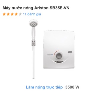 Máy nước nóng Ariston SB 35 E (không bơm)