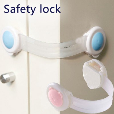 KHÓA CHẶN CỬA TỦ LẠNH AN TOÀN CHO BÉ (nhựa dẻo)