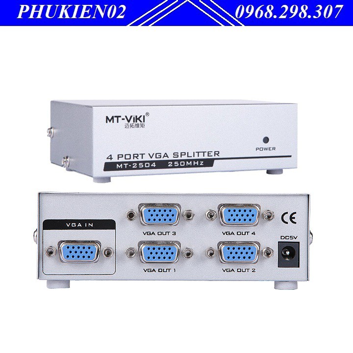 Bộ chia màn hình VGA 1 ra 4 Mt-Viki