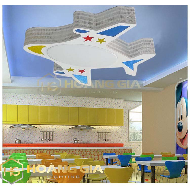 Đèn Ốp Trần - Đèn Led Ốp Trần - Đèn Ốp Trần Phòng Ngủ Cho Bé - Ốp Trần Hình Máy Bay - Đèn Hình Hello Kity