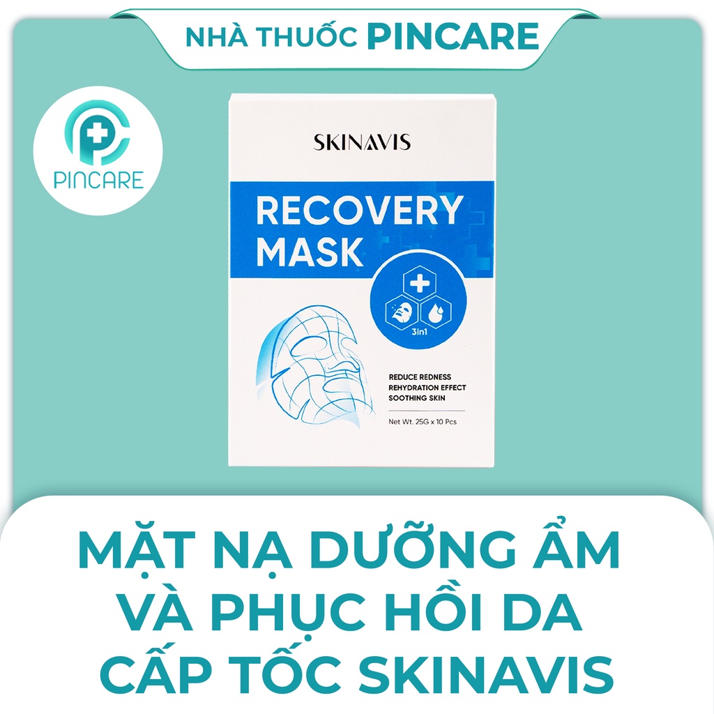 Mặt nạ dưỡng ẩm &amp; phục hồi da Skinavis Recovery Mask (Miếng Lẻ) - Hàng chính hãng - Nhà thuốc PinCare