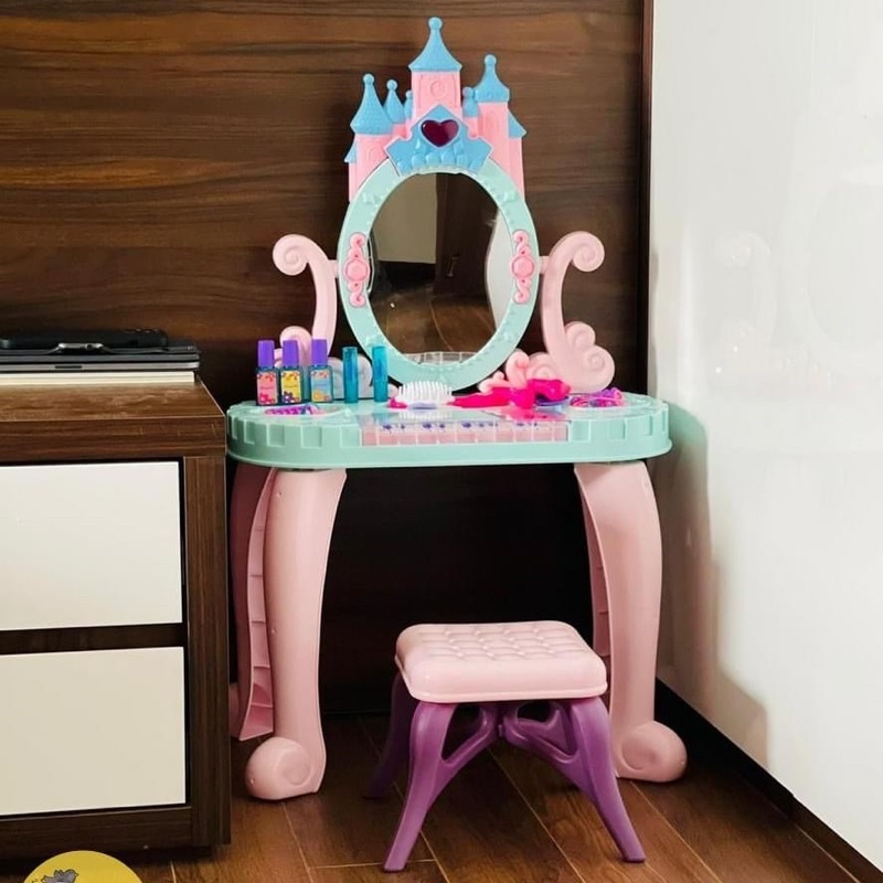 Bộ đồ chơi trang điểm cỡ lớn có kèm đàn piano cho bé, đồ chơi đóng vai bàn trang điểm cỡ lớn, hàng loại 1 xịn