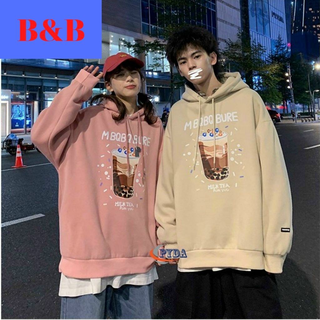 [ÁO KHOÁC CHUI - FREE SHIP ] ÁO KHOÁC HOODIE NỈ UNISEX FORM RỘNG NAM NỮ MBQBQBRUE CỰC ĐẸP