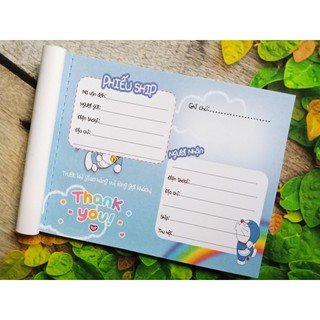 [CÓ SẴN] Phiếu ship hàng hình đoremon đáng yêu
