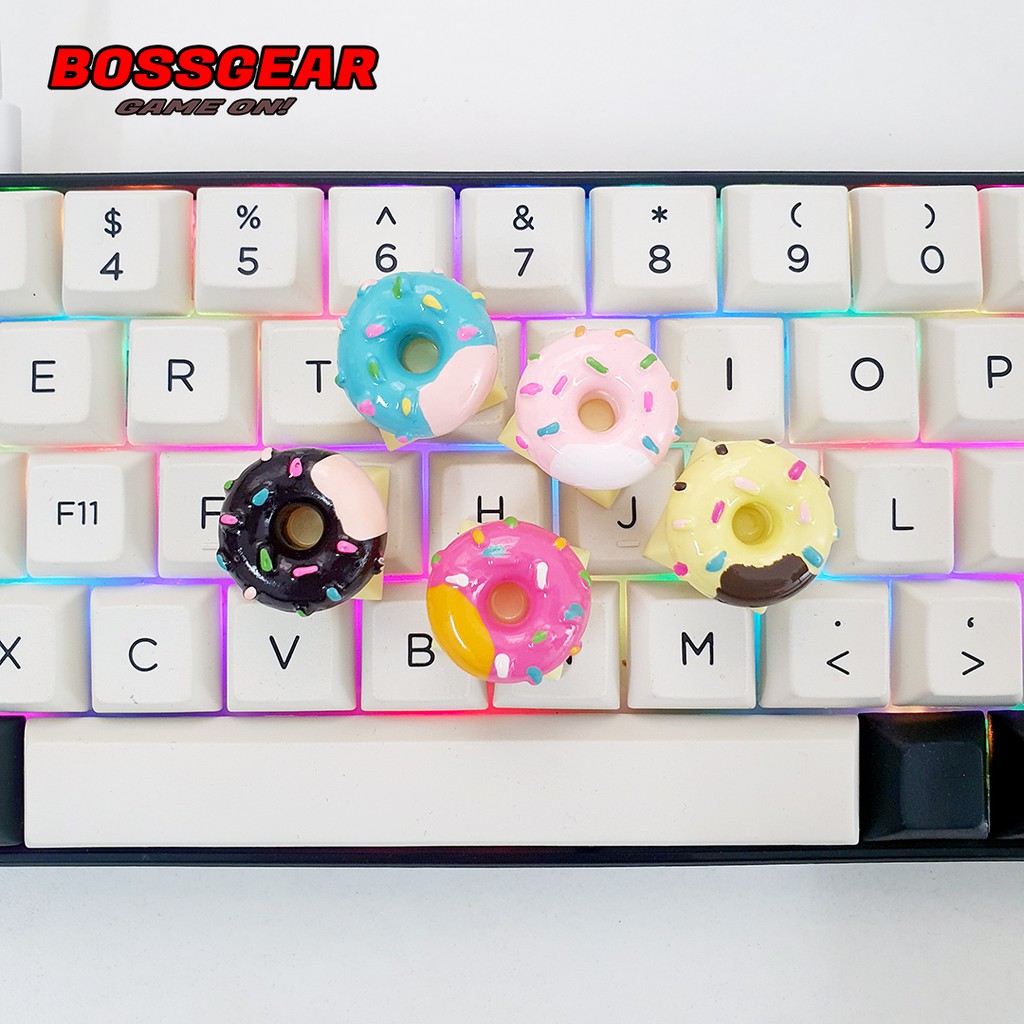 Keycap Lẻ hình bánh Donut cực đẹp và dễ thương ( keycap resin độc lạ )( Keycap Artisan )