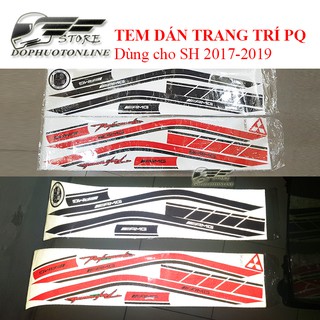 Decal Tem Dán Xe SH 2017-2019 AMG 3 Lớp <DPOL>