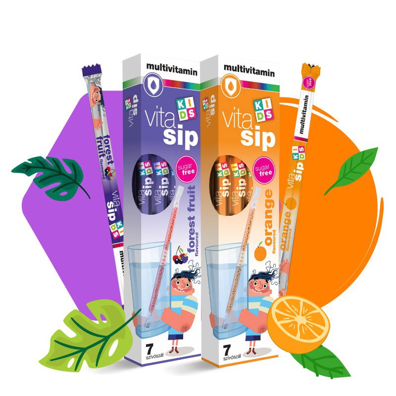 Vitasip forest fruit flavoured multivitamin -  Cho Bé Vị Hoa Quả Nhiệt Đới cung cấp vitamin và khoáng chất