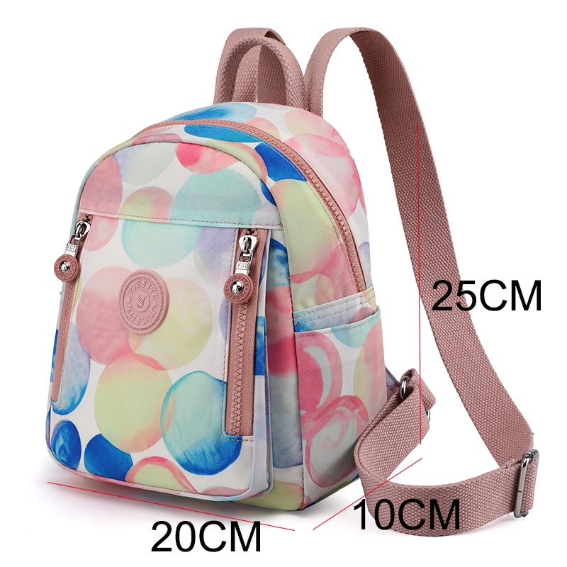 Ba Lô Vải Đi Học Nhiều Màu Sắc Chống Thấm Nước Thời Trang Cao Cấp Cho Nữ