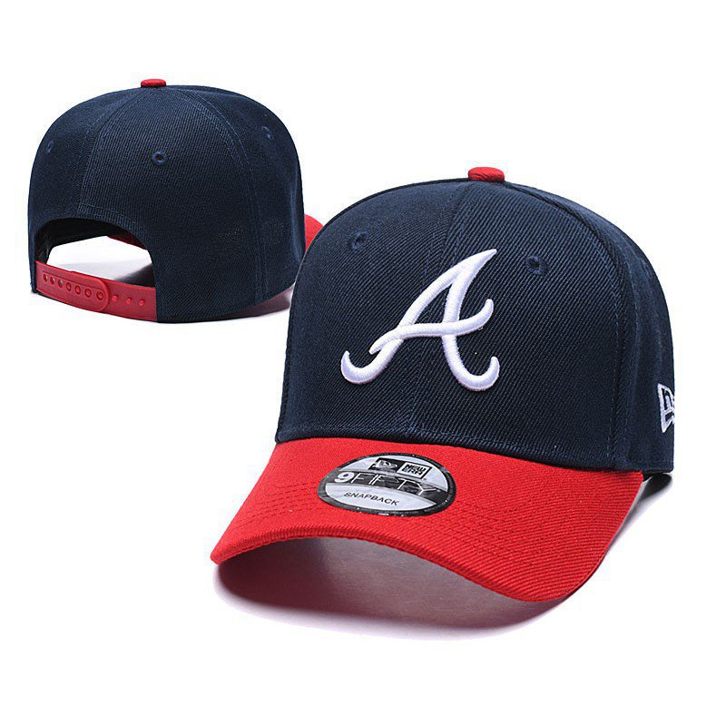 Hot sale MLB Atlanta Braves Caps baseball cap adjustable Hip hop hat classic Metal Label Logo Unisex fashion man and woman TA B0 jSAA