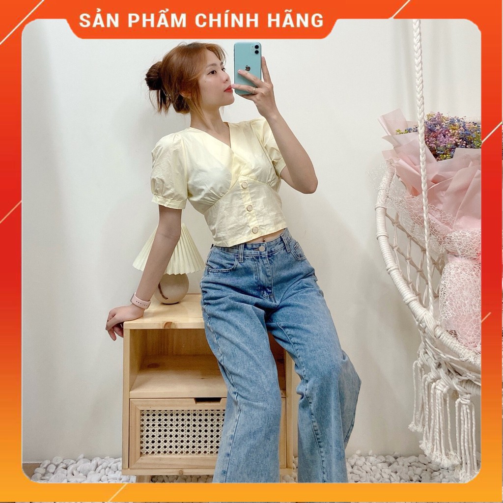 [ MÃ - BROWBTNT1 - SALEOFF 10% ]   ÁO  LILY  TOP    BROWN  -  SIÊU SANG  -  BROWN.studio   [  HÀNG T