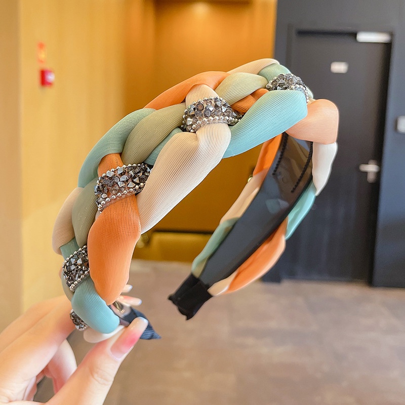 Kẹp Tóc Vải Đính Hạt Ngọc Trai Mới 2022