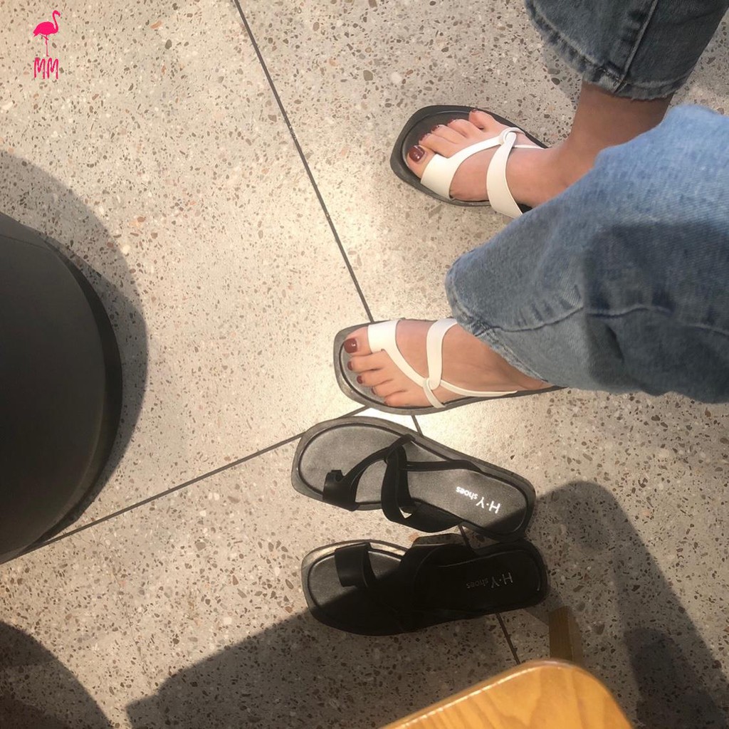 Dép Nữ Xỏ Ngón Thời Trang Hè 2021 Phong Cách Hàn Quốc