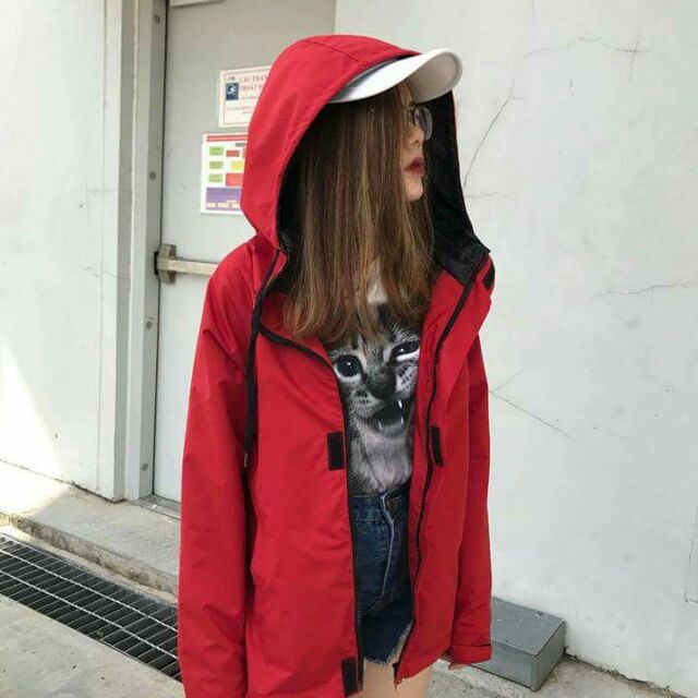 Áo gió nam chống nước, Áo Khoác Dù 2 Lớp Chống Nước