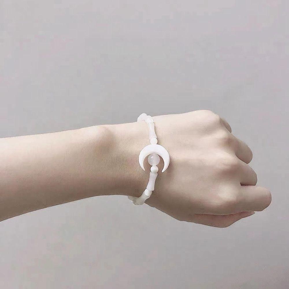 Vòng Đeo Tay Mặt Trăng Tròn Phong Cách Trung Hoa Đơn Giản Cho Nữ