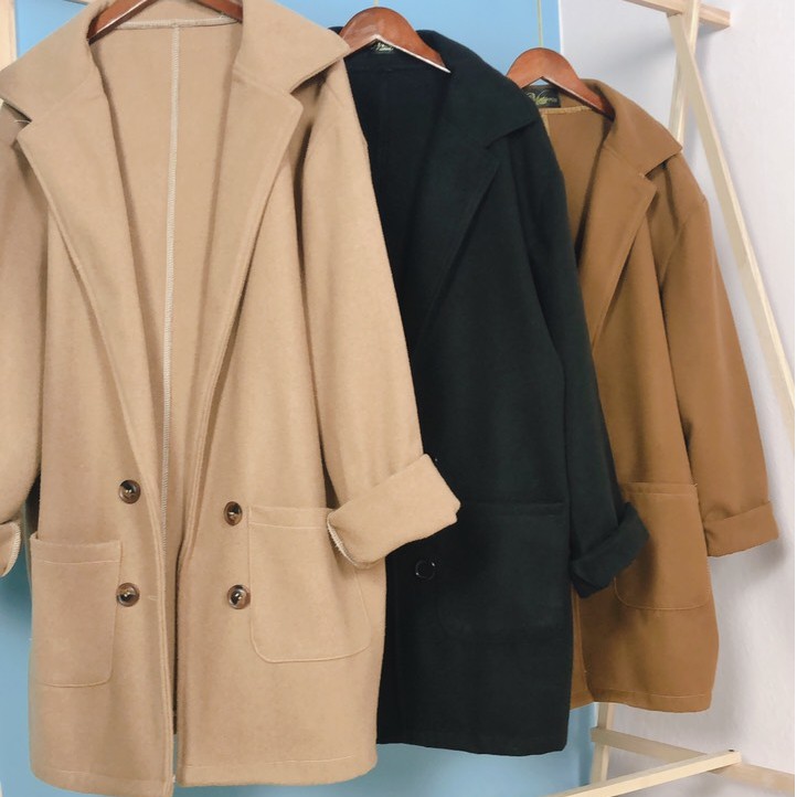 Áo Khoác Dạ Nữ Phong Cách Ulzzang