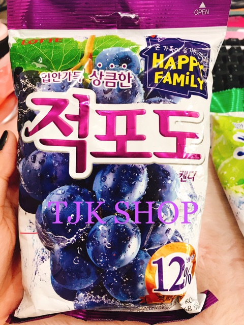 KẸO NHO HÀN QUỐC Korean LOTTE Fresh Grape Candy 153g 🇰🇷