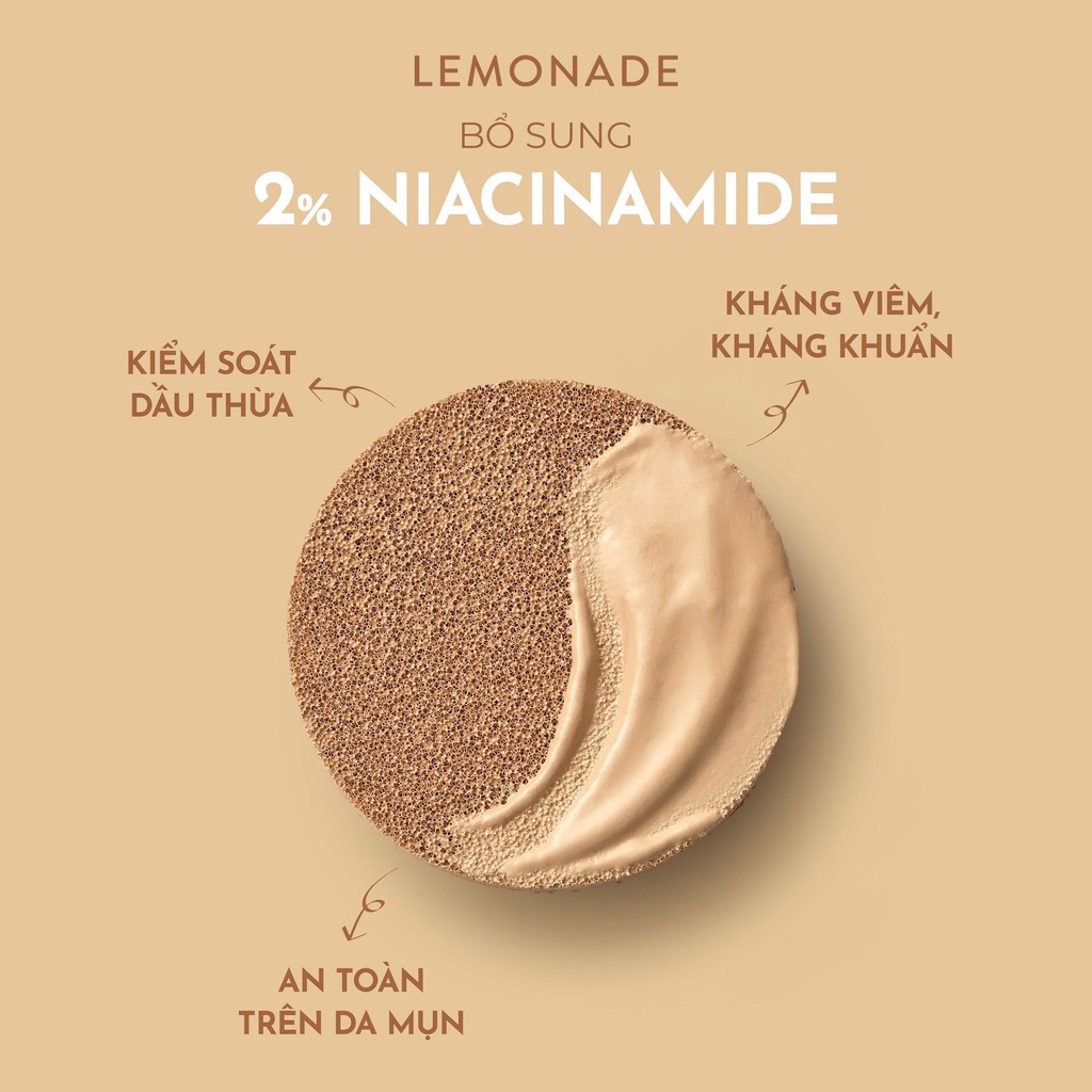 Phấn nước kiềm dầu Lemonade Supermatte Cushion