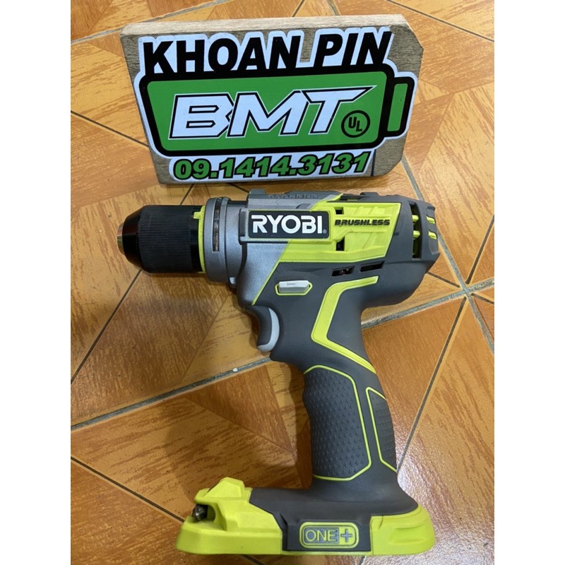 Body Khoan Ryobi  R18DDBL(Sử dụng pin 18 v , mũi khoan 13mm)