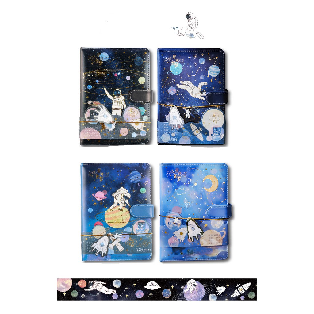 Sổ tay Galaxy Dreaming Series Giấc mơ sáng tạo sổ tay học sinh phong cách tinh tế Tập viết nhật ký xinh