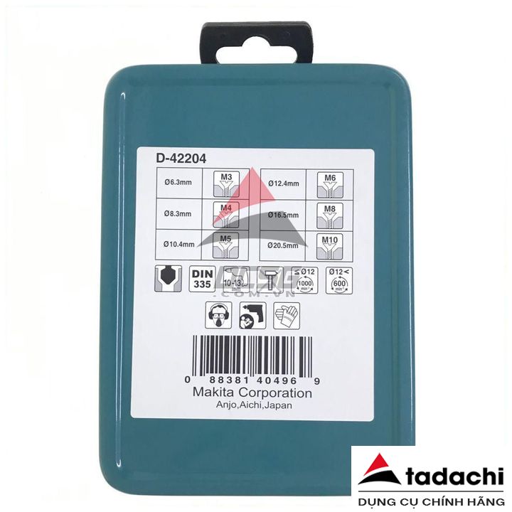 Bộ mũi lã âm đầu Makita D-42204 (6 chi tiết/bộ) | Tadachi