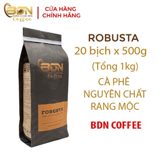Combo 10kg cà phê nguyên hạt rang mộc cho quán - thành phần 100% cà phê robusta - bdn coffee