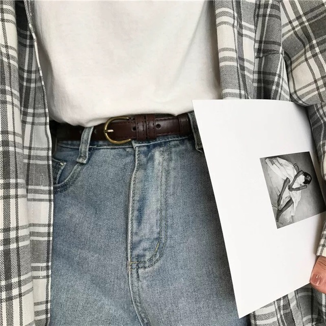 Belt-dây lưng khuyết đầu tròn SẴN